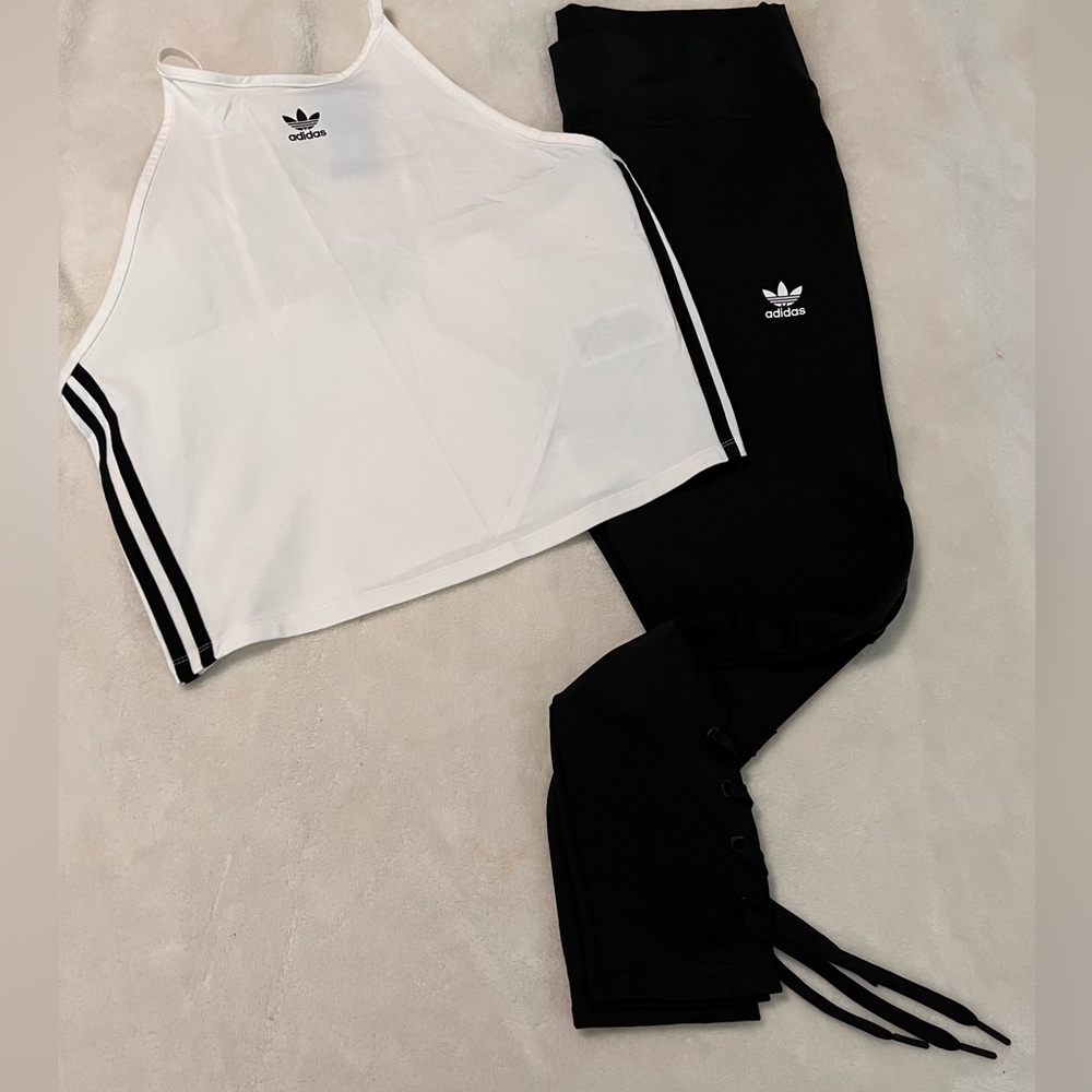 Adidas Leggings and top